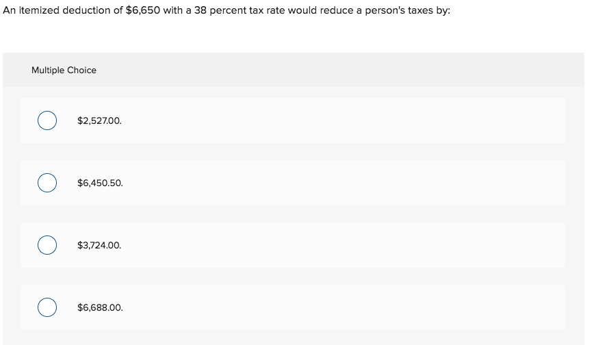 solved-an-itemized-deduction-of-6-650-with-a-38-percent-tax-chegg