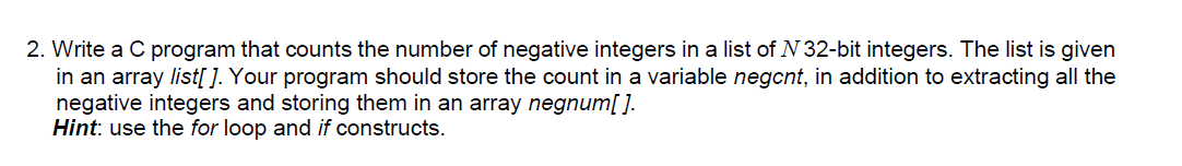 Solved 2. Write a C program that counts the number of | Chegg.com