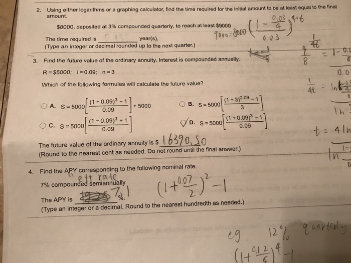 Solved Using Either Logarithms Or A Graphing Calculator, | Chegg.com