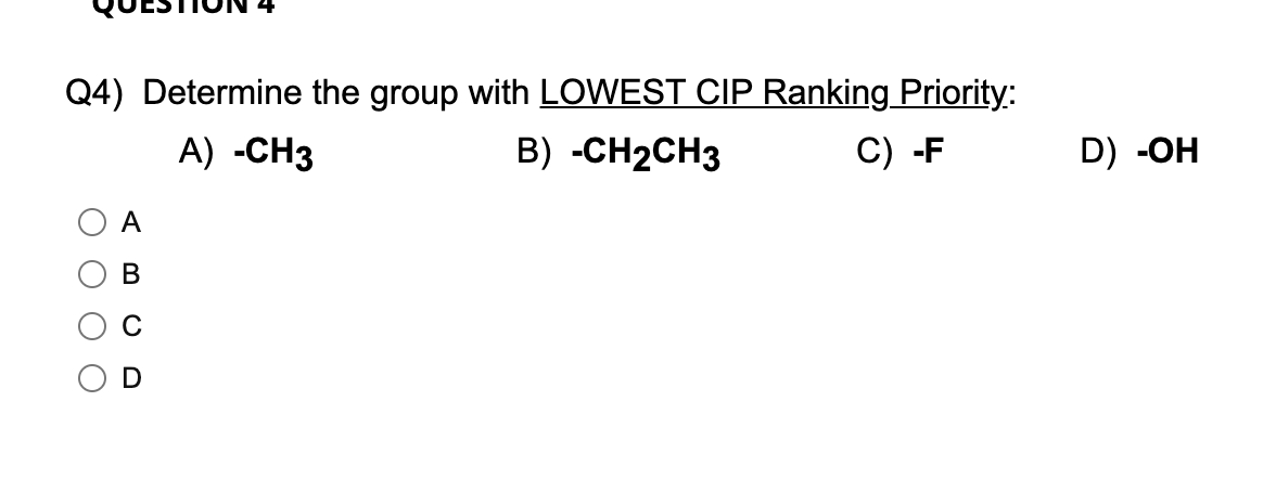 Solved Q4) Determine the group with LOWEST CIP Ranking | Chegg.com