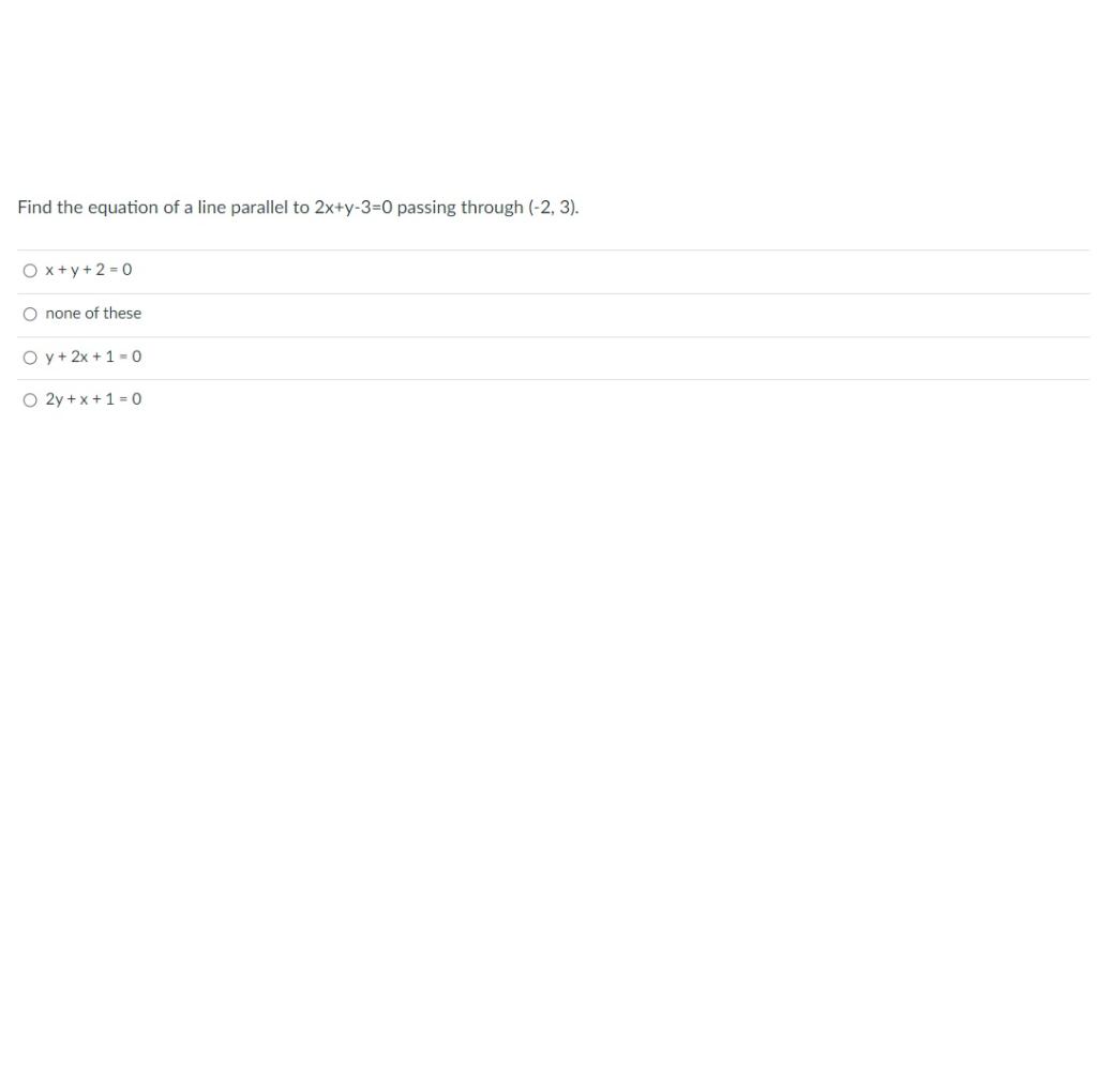 find the equation of the line parallel to 2y 3x 2 0