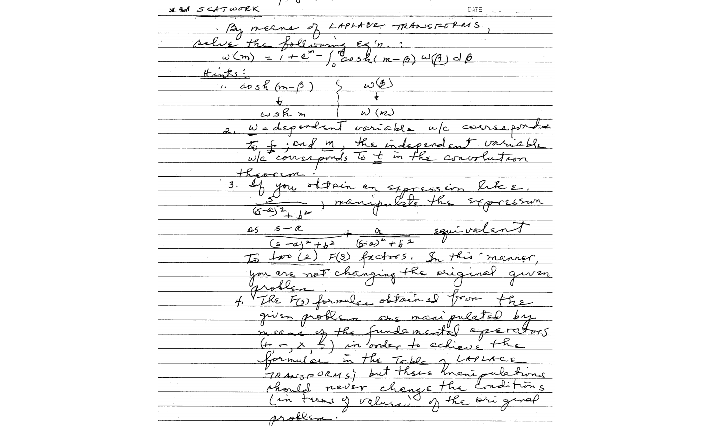 X Hd Ssat Work Means Laplace Transforms By Solve Chegg Com