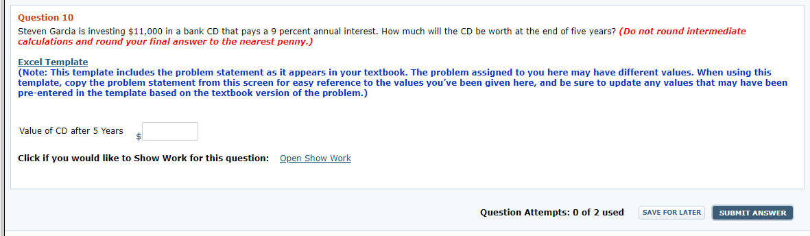 Solved Question 10 Steven Garcia Is Investing 11 000 In