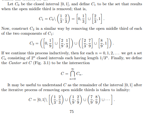 Solved Let Co be the closed interval 0 1 and define C to