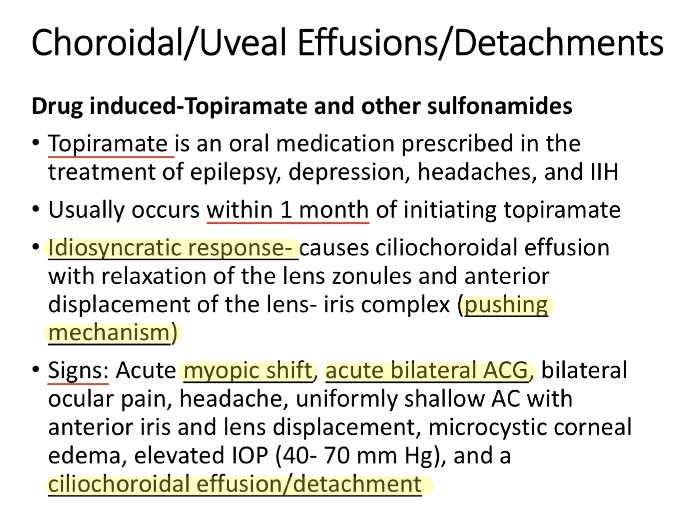 topomax choroidal effusion
