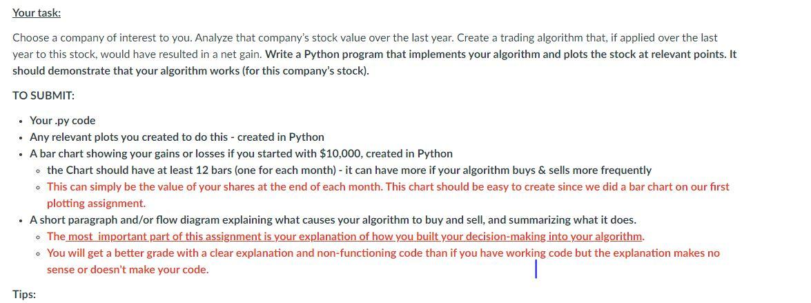 Solved Python Im Suppose To Be Using The Api Alphavantage Chegg