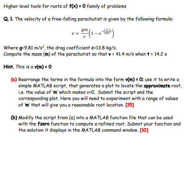 Solved Higher Level Tools For Roots Of F X 0 Family Of Chegg Com