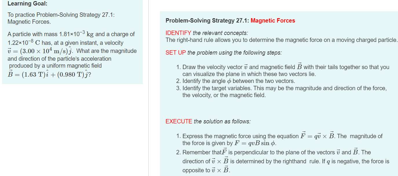 Solved Learning Goal: To practice Problem Solving Strategy | Chegg.com