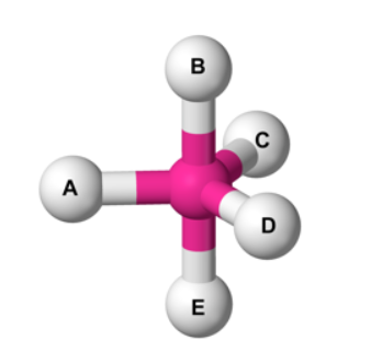 Solved The image below shows a central atom surrounded by | Chegg.com