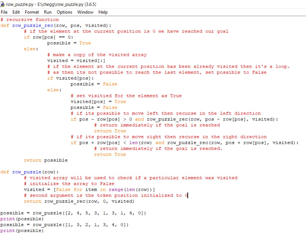 Question Using Python 3 You Are Given A Puzzle Consisting Of A Row Of Squares That Contain No
