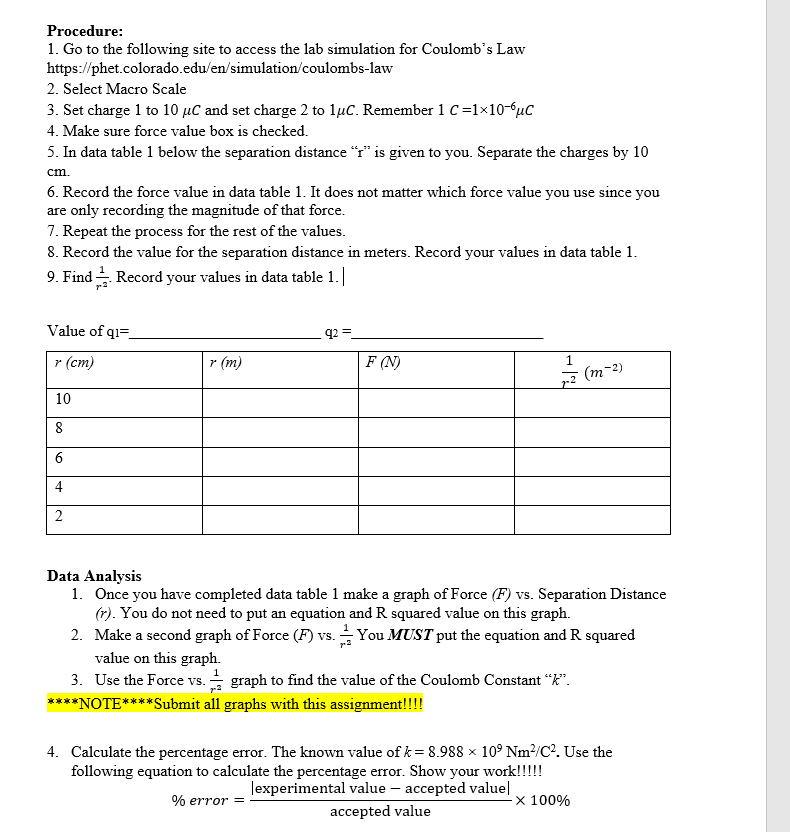 Solved R. Coulomb's Law Atomic Scale Macro Scale If the