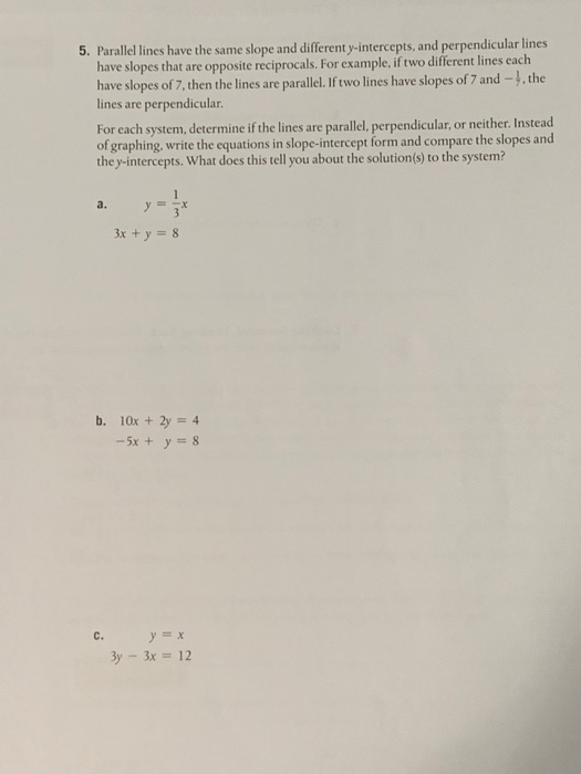 Solved #5 a,b, & c | Chegg.com