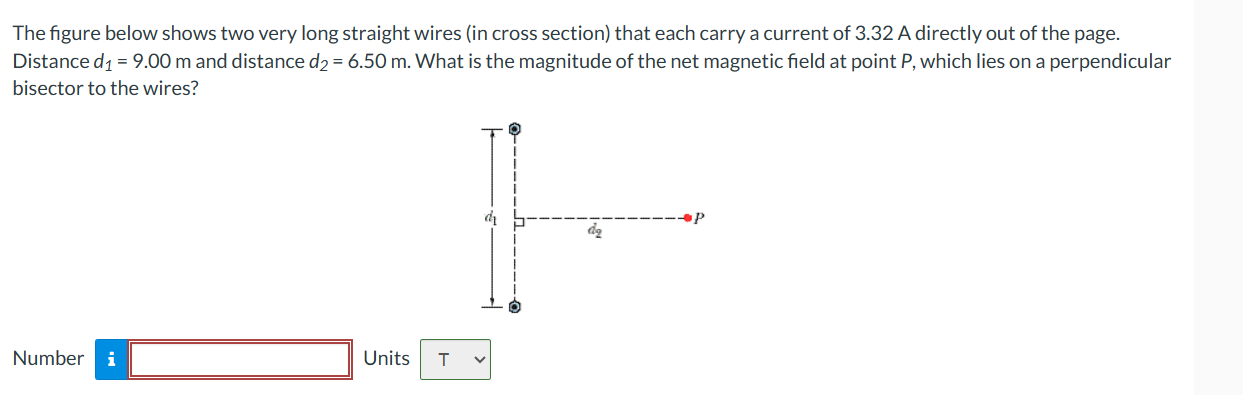 The figure below shows two very long straight wires | Chegg.com