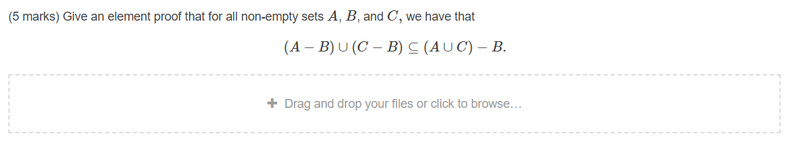 Solved Give an element proof that for all non-empty sets A, | Chegg.com