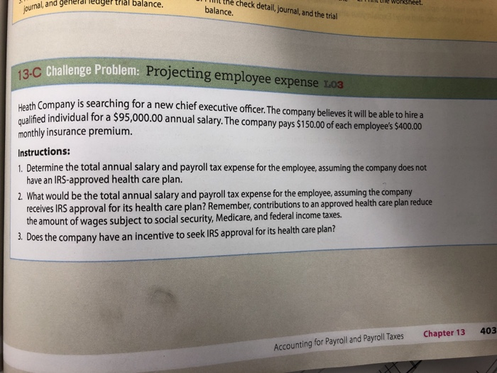 Accounting Chapter 13 Challenge Problem How do you | Chegg.com