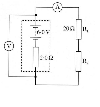 Solved The battery connected to the circuit below has an | Chegg.com