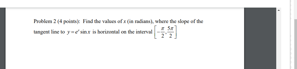 Solved Problem 2 (4 points): Find the values of x (in | Chegg.com
