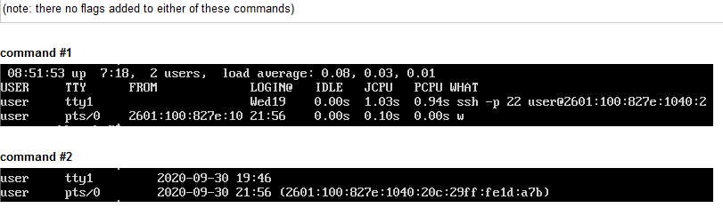 Solved Command #1, and Command #2 are very similar but | Chegg.com