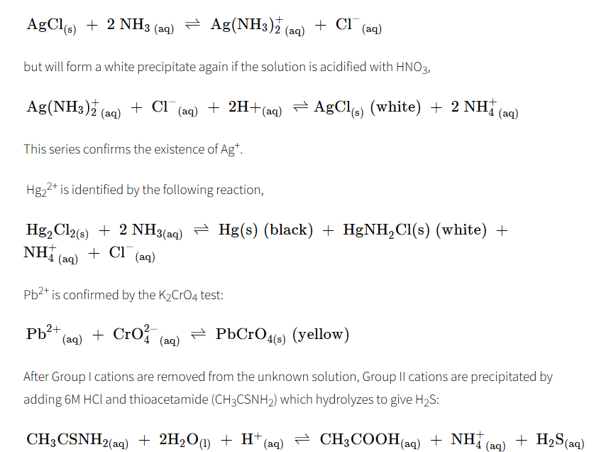 EXPERIMENT #8: QUALITATIVE ANALYSIS OF UNKNOWN IONS | Chegg.com