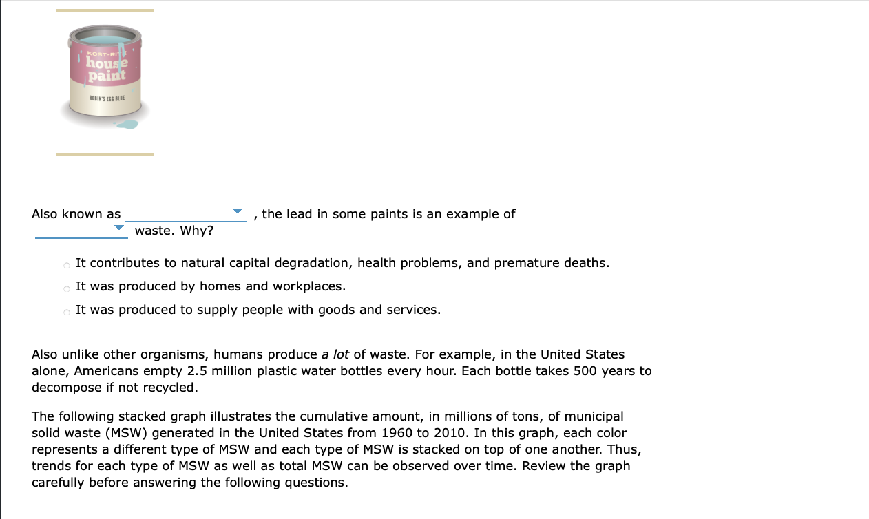 Solved Waste is a natural part of ecosystems, as all life
