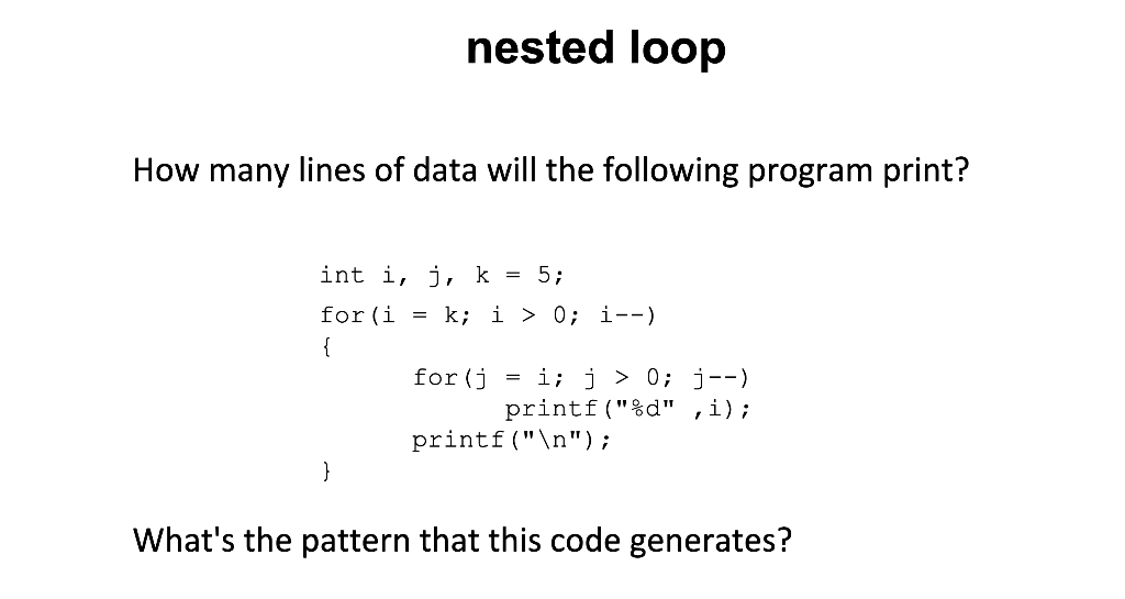 Solved nested loop How many lines of data will the following | Chegg.com