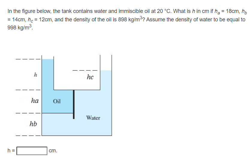 Solved In The Figure Below, The Tank Contains Water And | Chegg.com