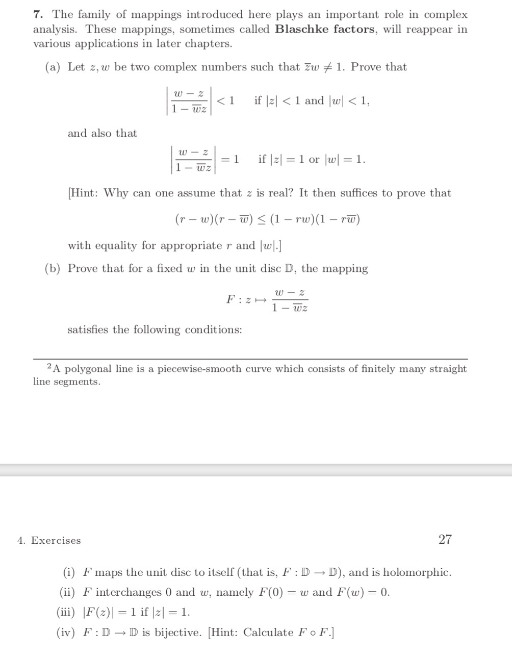 Solved 7 The Family Of Mappings Introduced Here Plays An Chegg Com