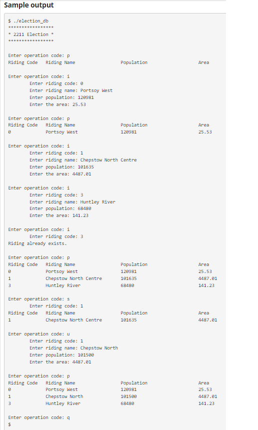 Solved CODE in C please This assignment will ask you to | Chegg.com