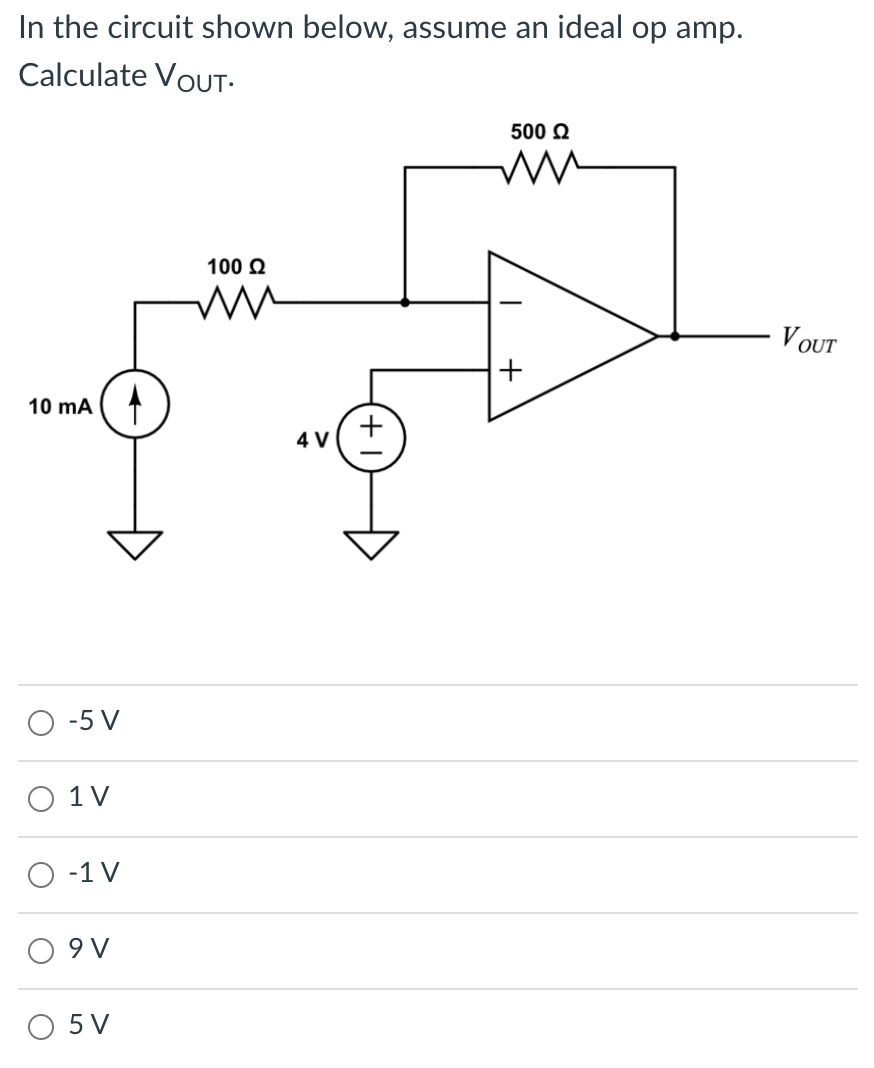 Solved In the circuit shown below, assume an ideal op amp. | Chegg.com