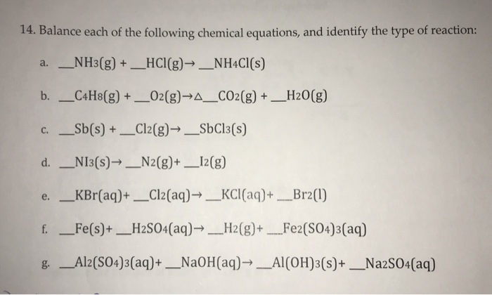 Balance The Following Chemical Equations I Naoh H2so4