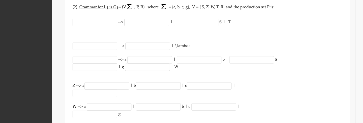 Solved Let L Be The Set Of Exactly Those Strings Over The Chegg Com