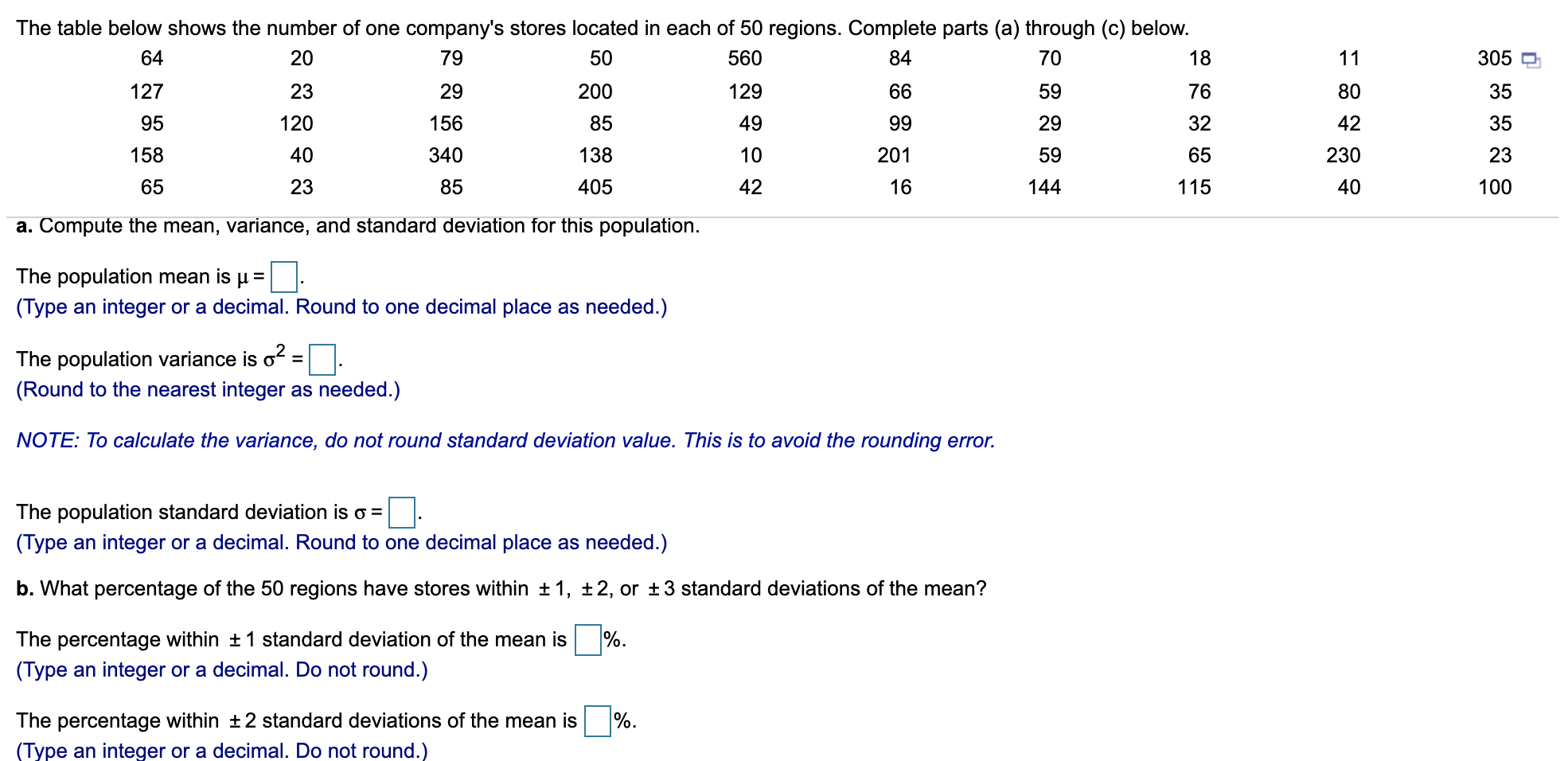 Solved 70 11 305 80 35 The table below shows the number of | Chegg.com