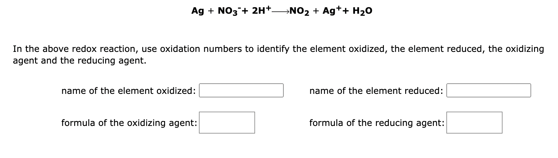 Solved Zn+SO42−+H2O Zn(OH)2+SO32− In the above redox | Chegg.com