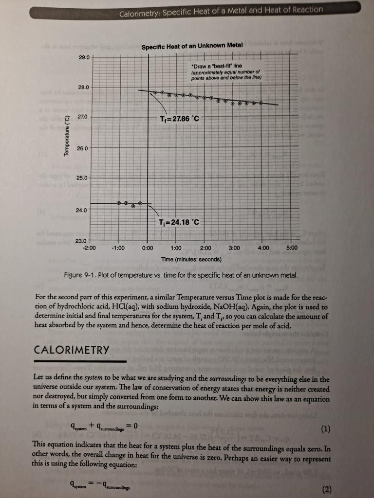 Laboratory 9 CALORIMETRY SPECIFIC HEAT OF A METAL