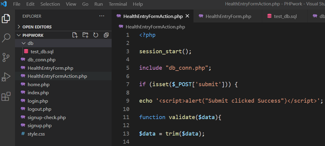 Solved I'm using VS Code as my IDE, PHP code, | Chegg.com