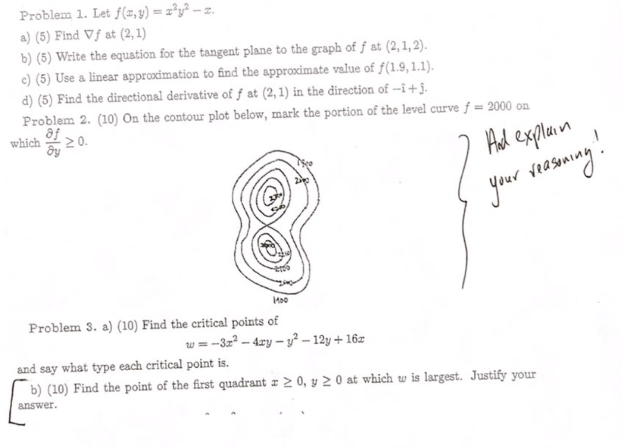 Solved Problem 1. Let F(x, Y) = Xạy2 – . A) (5) Find Vf At | Chegg.com