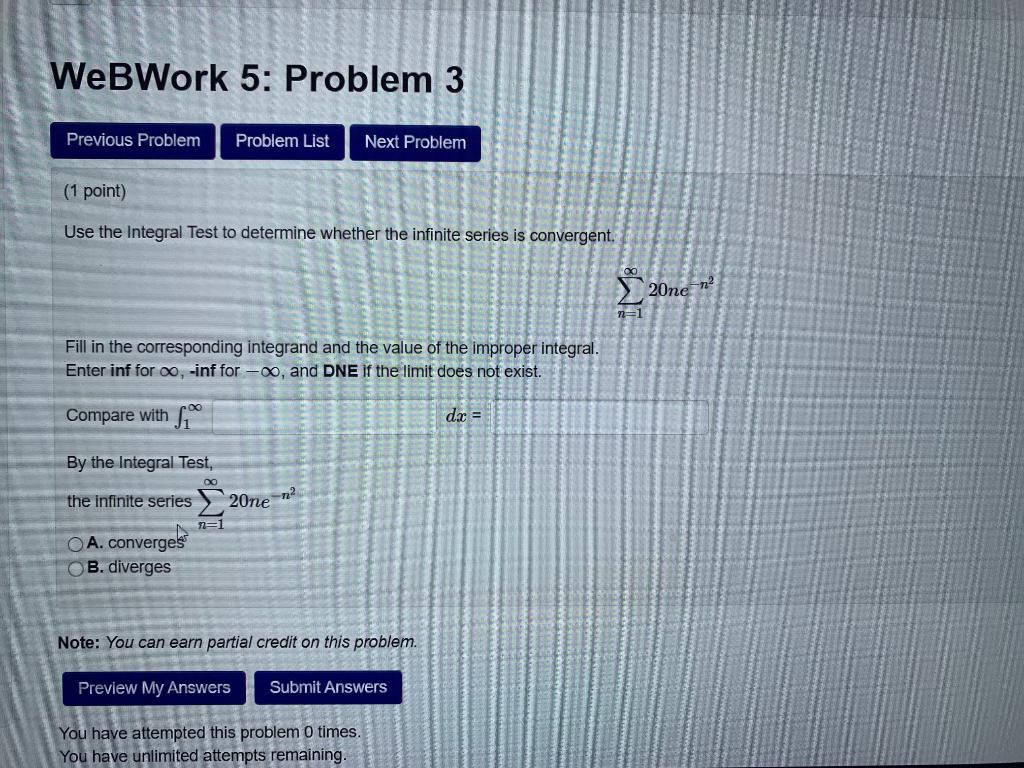 Solved WebWork 5: Problem 3 Previous Problem Problem List | Chegg.com