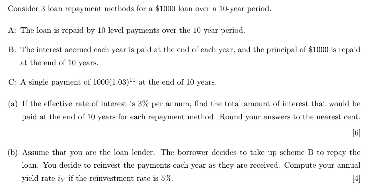 solved-consider-3-loan-repayment-methods-for-a-1000-loan-chegg