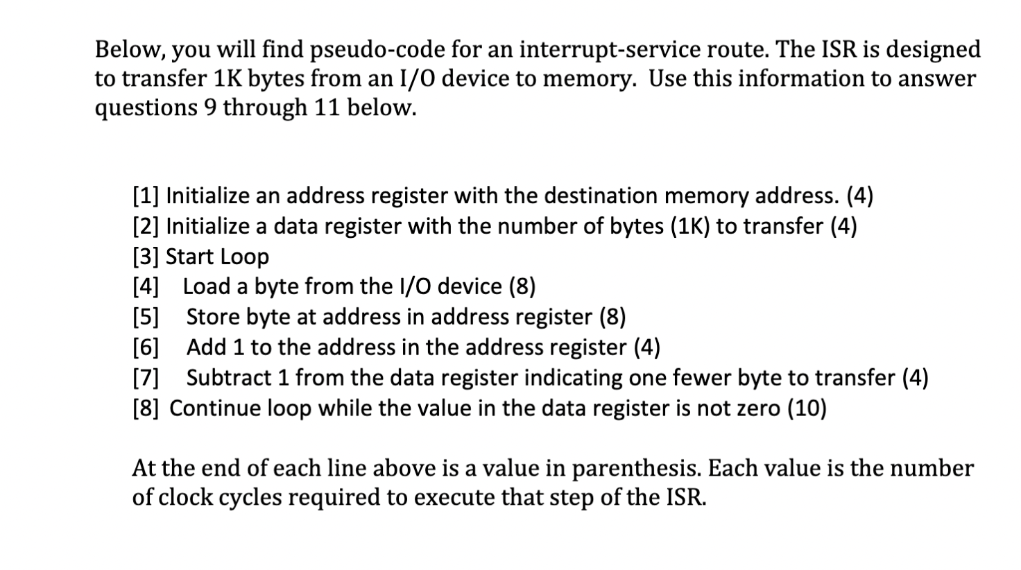 Solved Below, you will find pseudo-code for an | Chegg.com