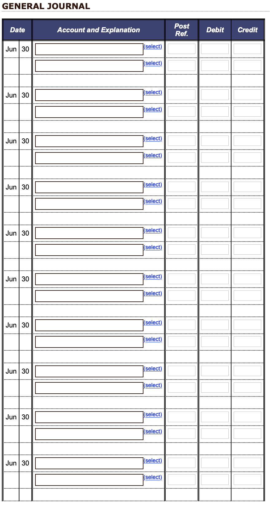 Solved You are now asked to journalize and post the | Chegg.com