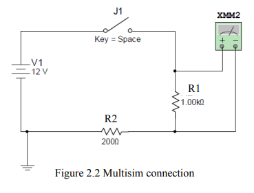 Solved J1 XMM2 Key = Space V1 12 V R1 1.00Kn R2 w 2000 | Chegg.com