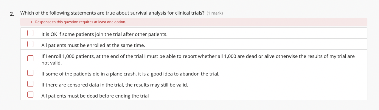 Solved 2. Which of the following statements are true about | Chegg.com