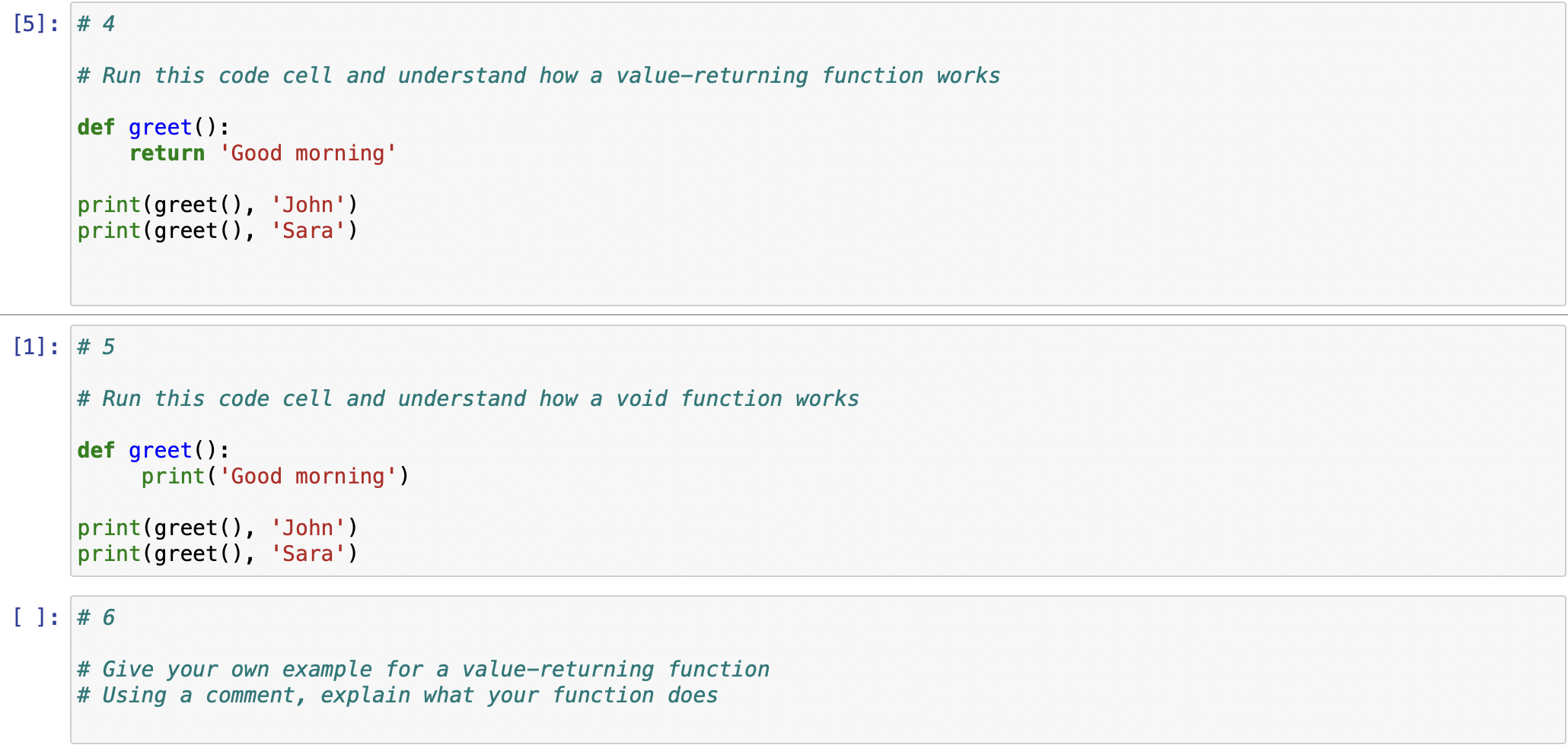 Solved 5]: #4 \# Run this code cell and understand how a | Chegg.com