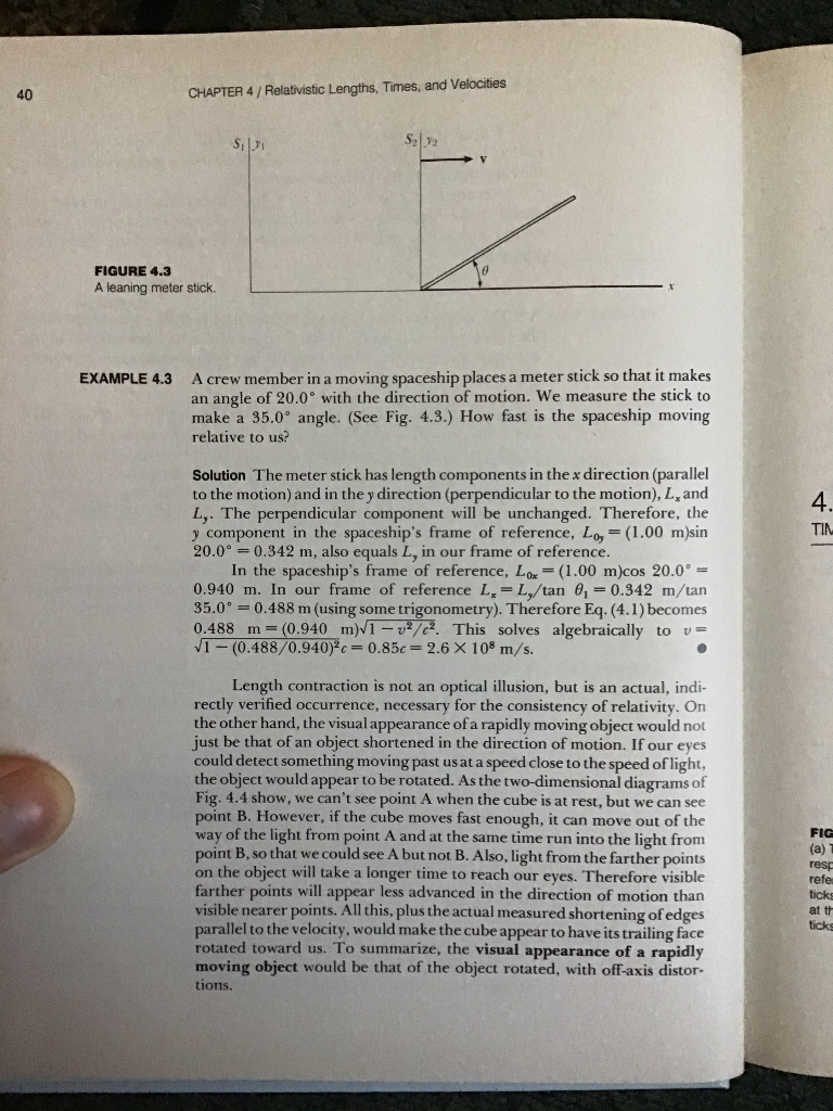 Solved 4.6 Consider the meter stick of Example 4.3. Find | Chegg.com