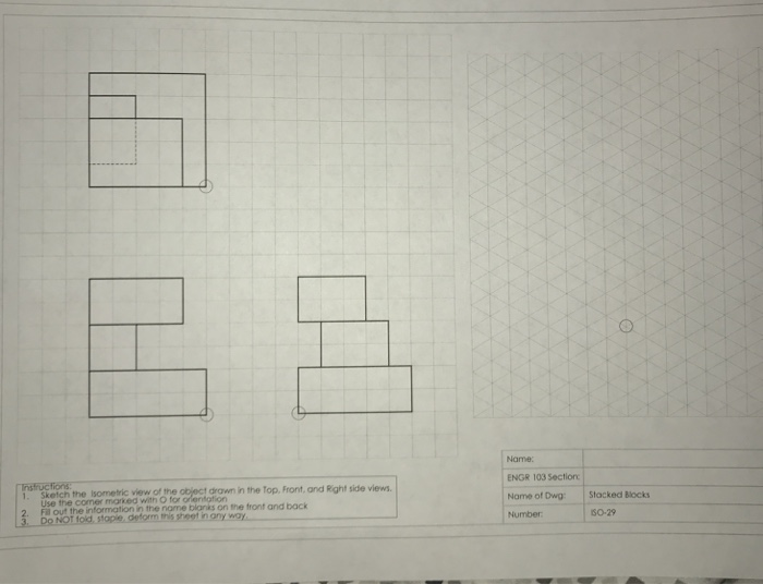 Solved Name ENGR 103 Section Name of Dwg Stacked Blocks