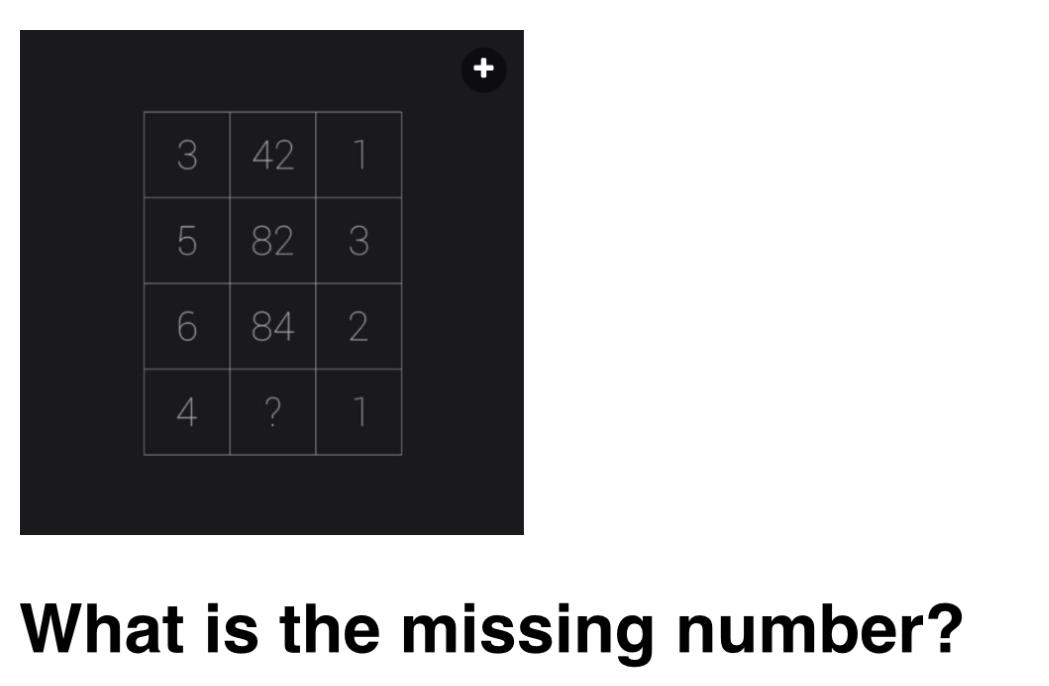 Solved What is the missing number? What is the missing | Chegg.com