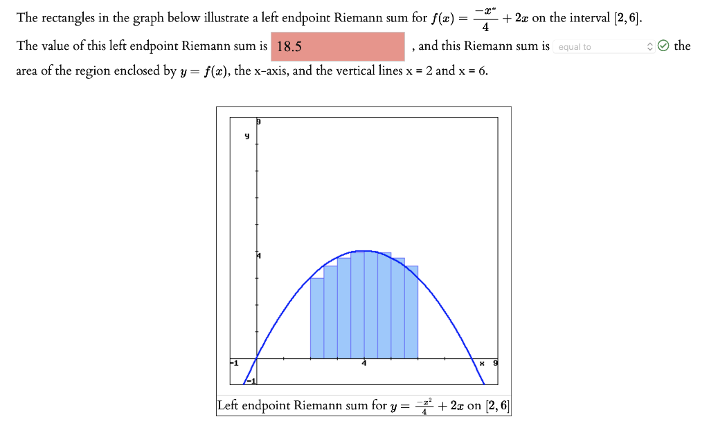 Solved 4 The rectangles in the graph below illustrate a left | Chegg.com