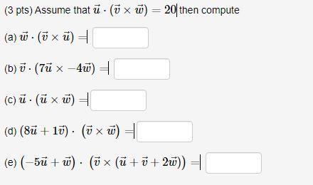 Solved 3 Pts Assume That U U X Then Compute A Chegg Com