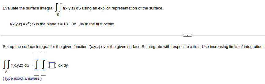 Solved Evaluate the surface integral ∬Sf(x,y,z) dS using an | Chegg.com