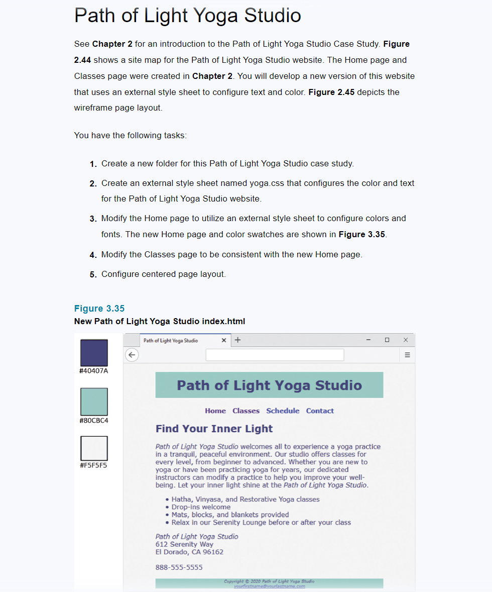 Solved Path of Light Yoga Studio See Chapter 2 for an